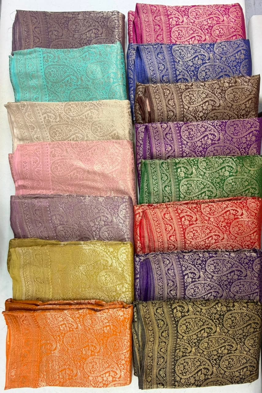 The same design folded in a range of colours